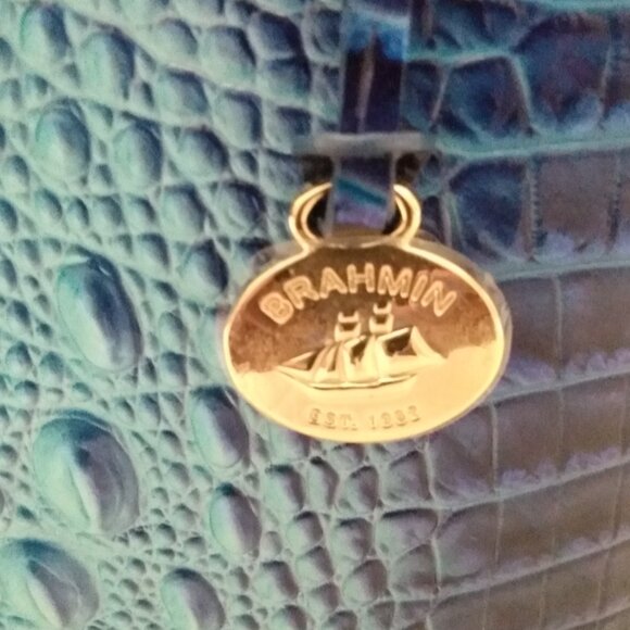 BRAHMIN LARGE OMBRE SATCHEL BAG - Picture 16 of 16